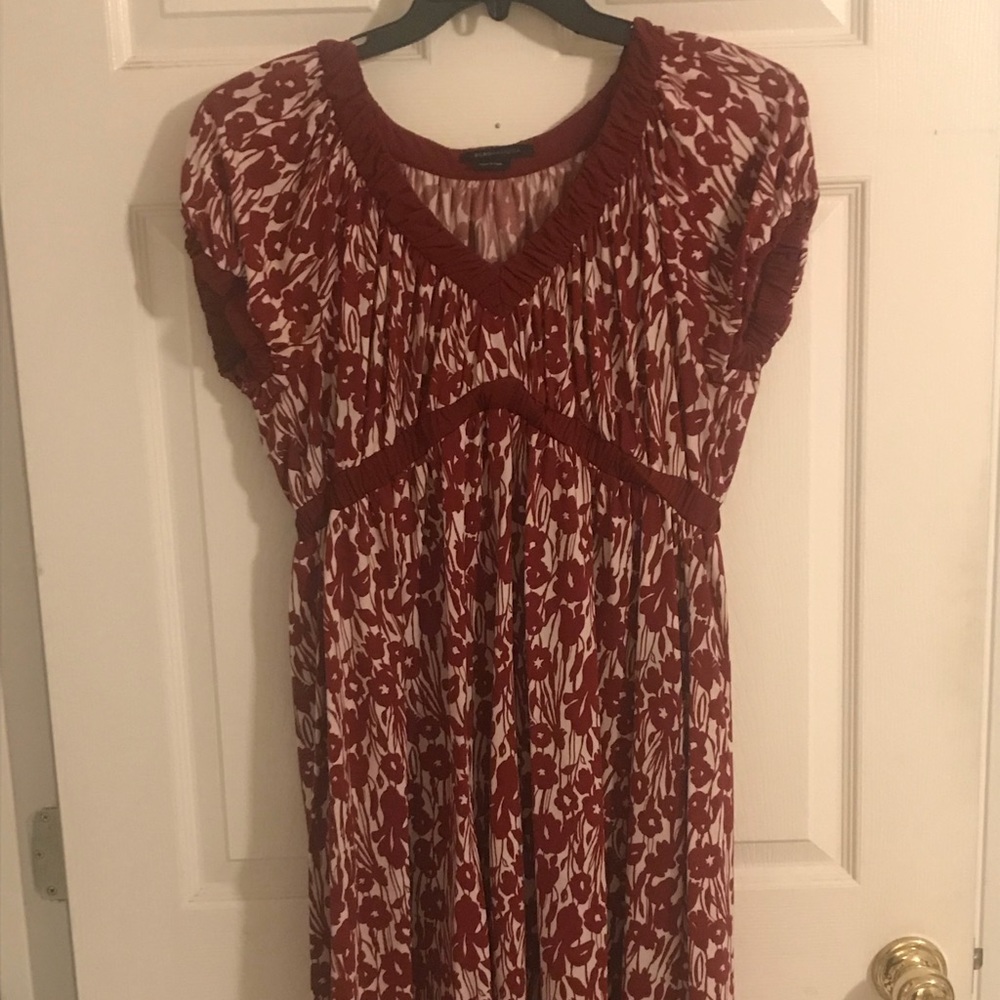 BCBGMaxAzria red and white short dress